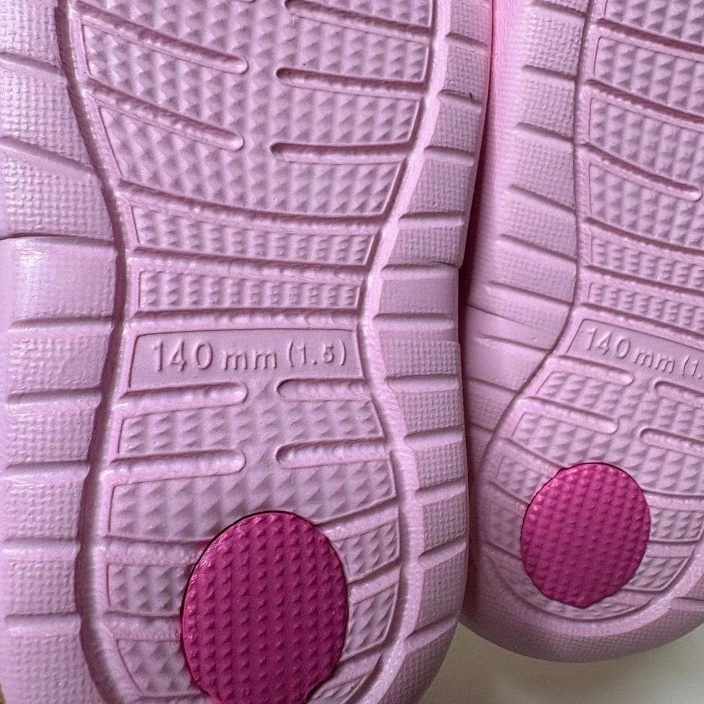 Kids Pink Two Tone Foam Clogs Slip On Water Shoes Size 5c/6c US Toddler